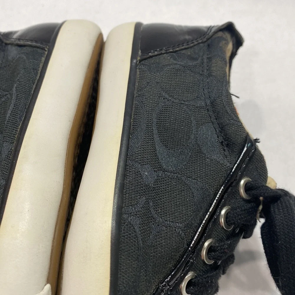 Coach Barrette‎ logo monogram sneakers black
